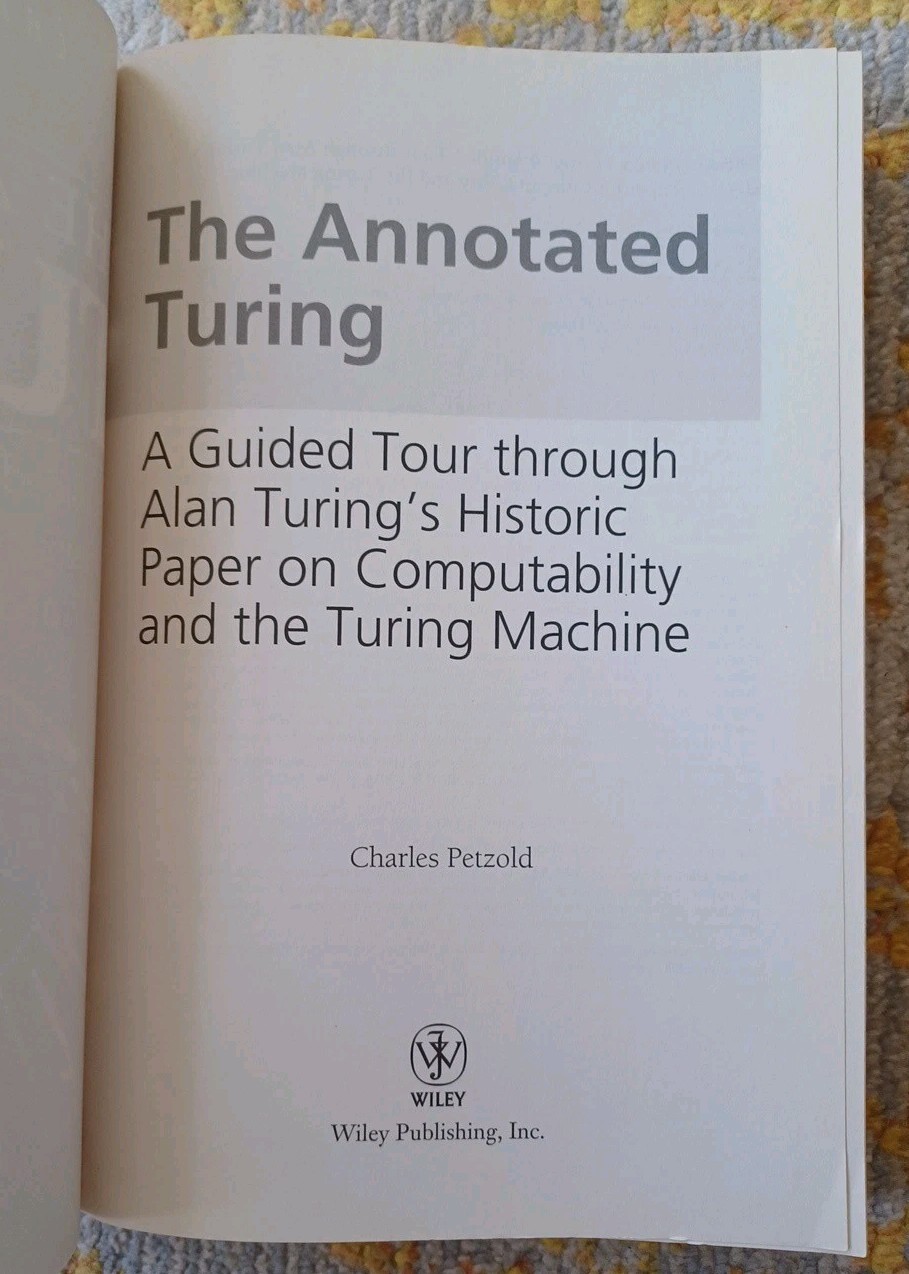 The Annotated Turing – Charles Petzold