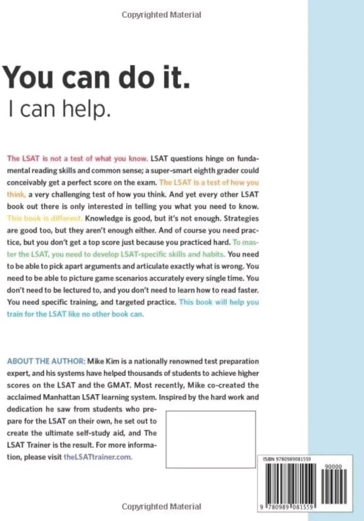 The LSAT Trainer: A Remarkable Self-Study Guide For The Self-Driven Student …