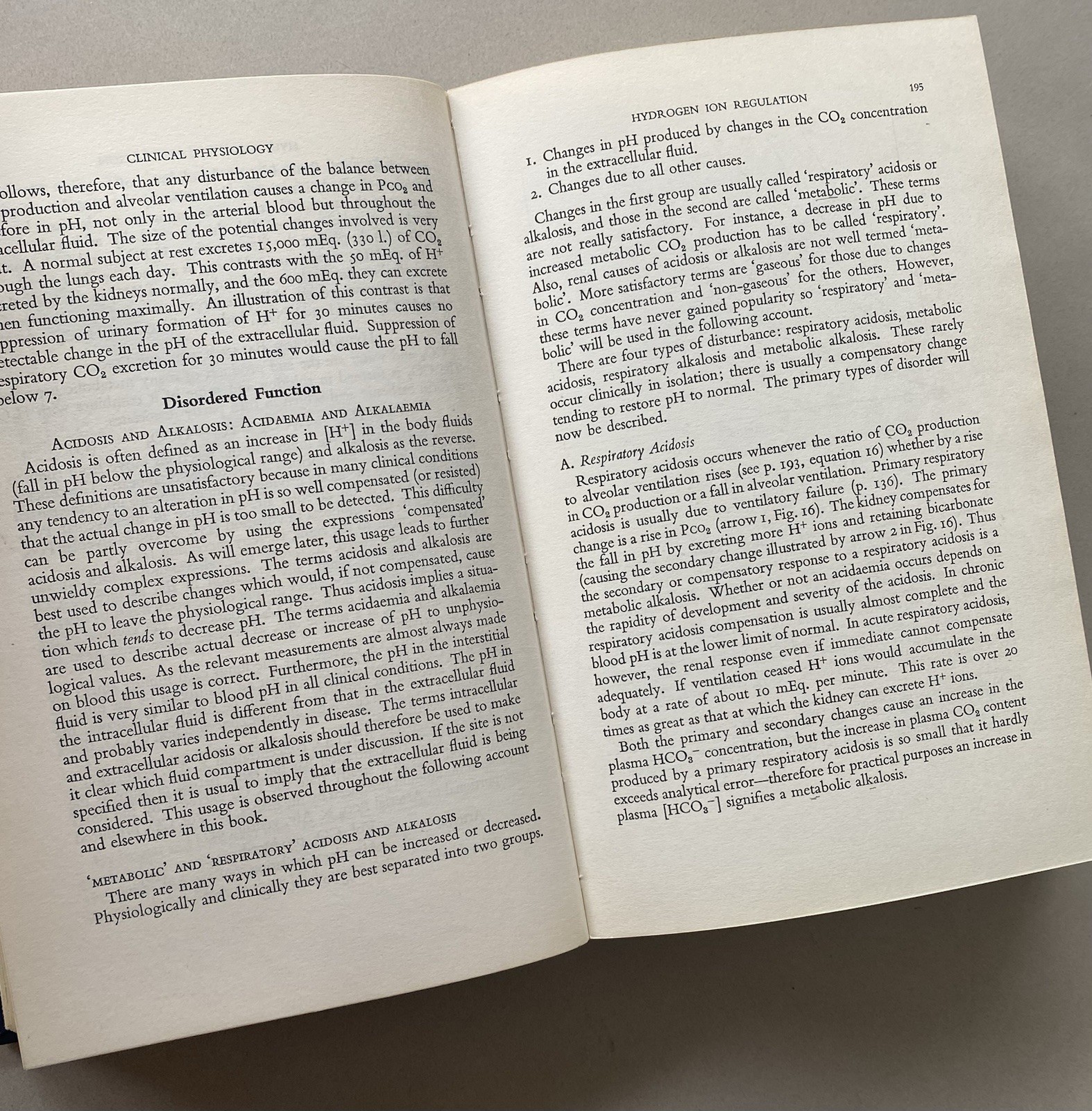 Clinical Physiology – Campbell & Dickinson Editors (1960 1st Edition Hardcover)