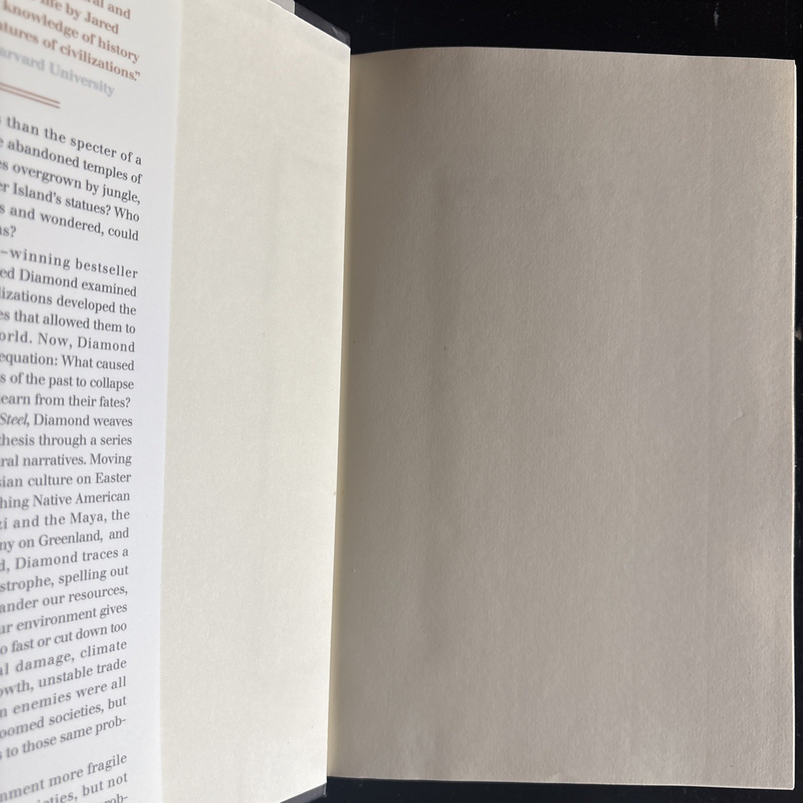 Collapse How Societies Choose to Fail or Succeed by Jared Diamond -HCDJ Good!