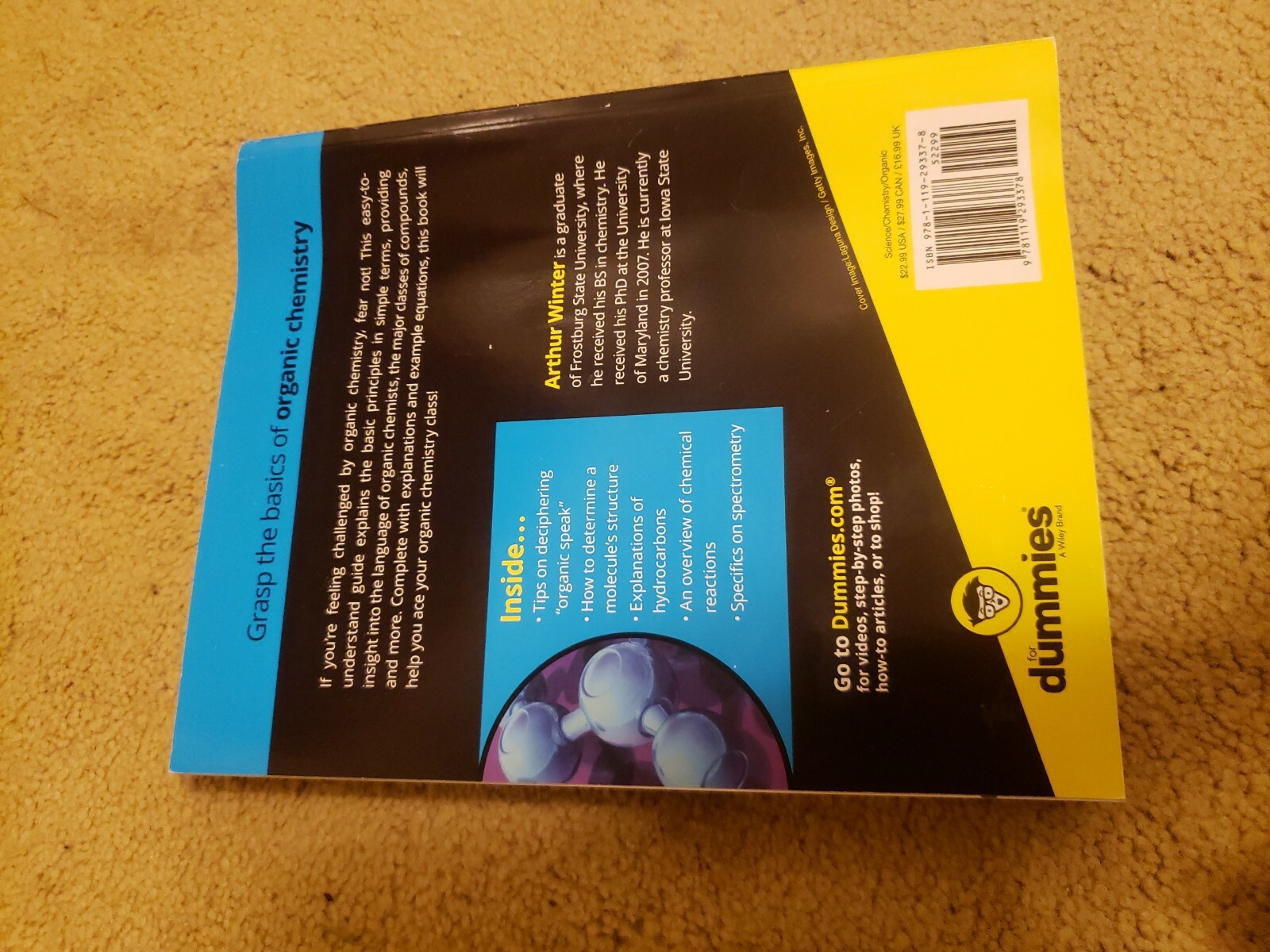 Organic Chemistry I by Arthur Winter (2016, Trade Paperback)