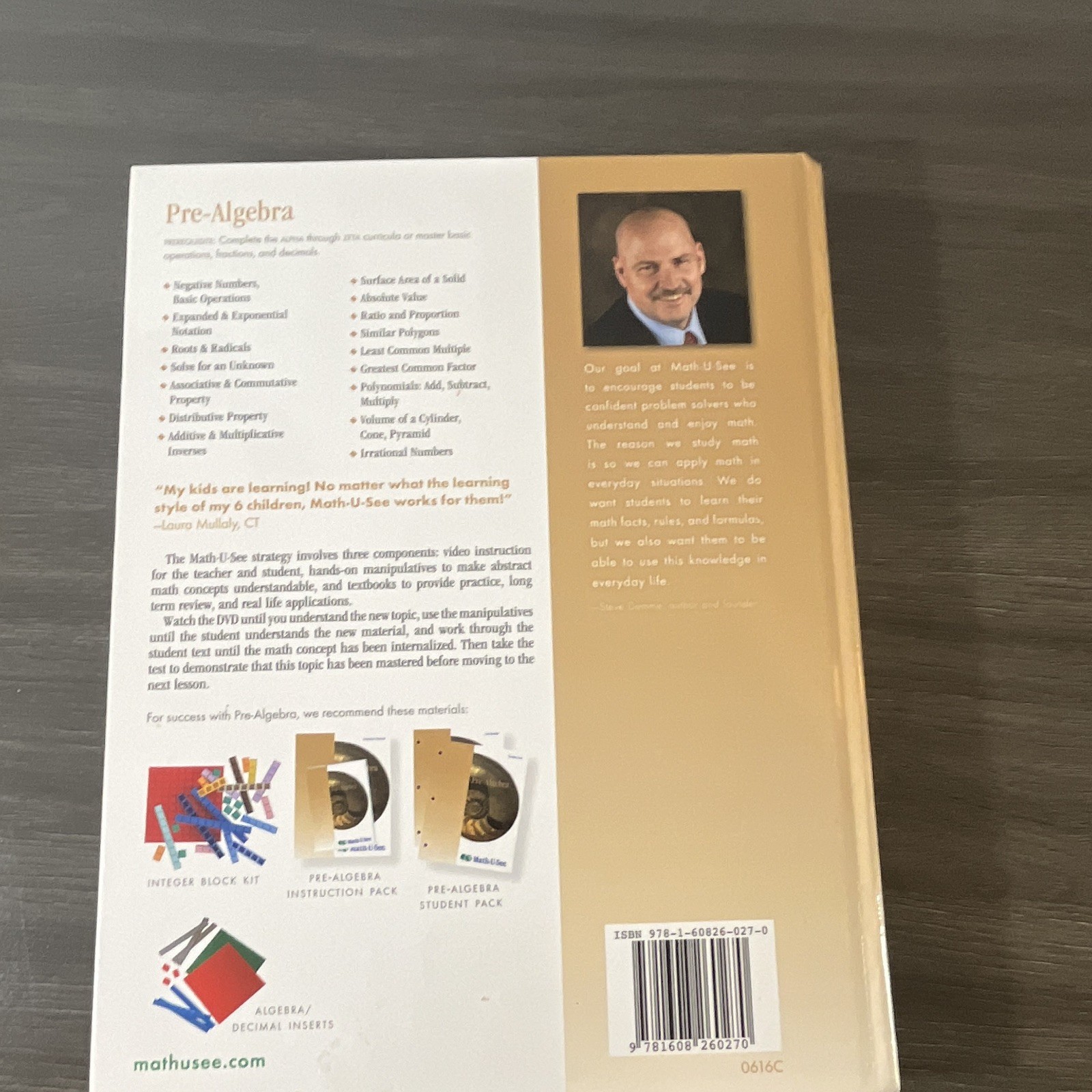 Math-U-See Pre-Algebra Textbook 2 Book Set by Steven P. Demme English