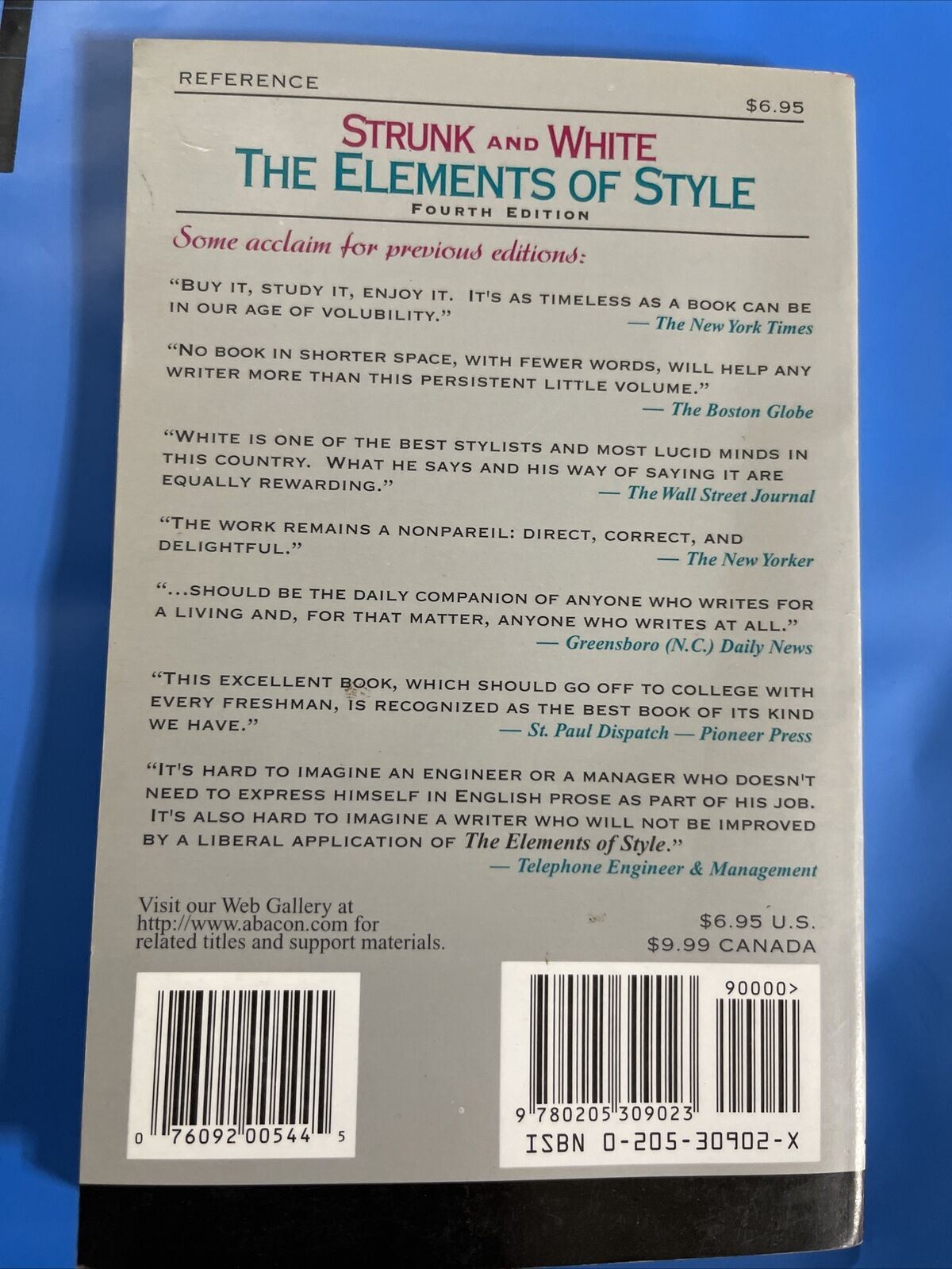 The Elements of Style by E. White, William Strunk Jr. and William Strunk 1999