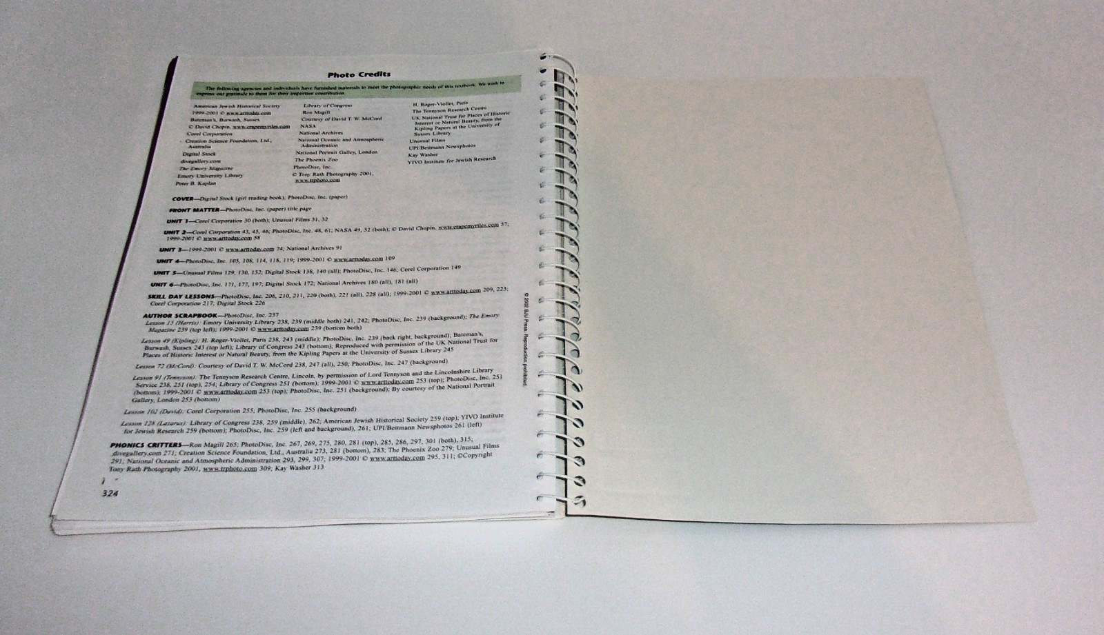 Pages in My Head Reading 5-Second Edition-Worktext Answer Key-BJU Press