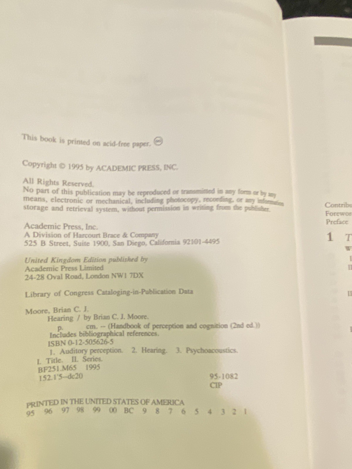 Handbook of Perception and Cognition, Second Edition Ser.: Hearing by Brian…