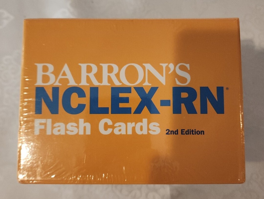 Barron’s NCLEX-RN Flash Cards, 2nd Edition 2016 Cards NEW SEALED