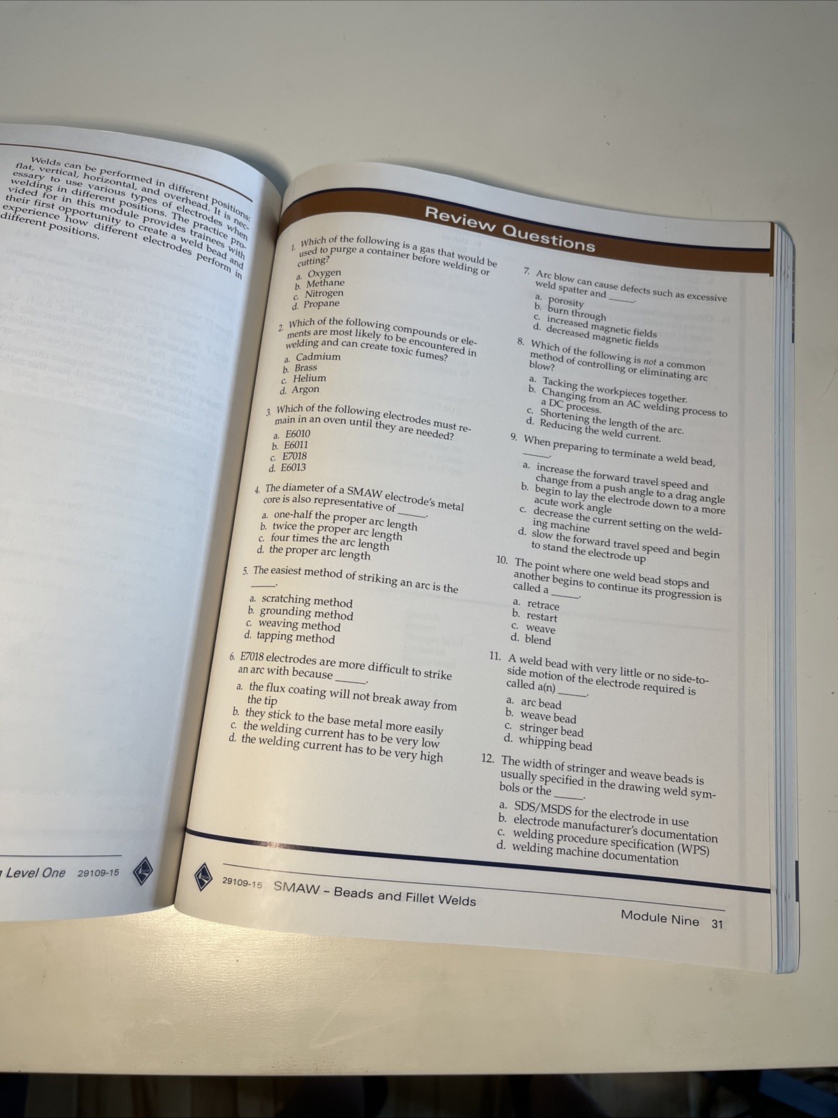 Welding Trainee Guide, Level 1 – Paperback, by NCCER – Very Good