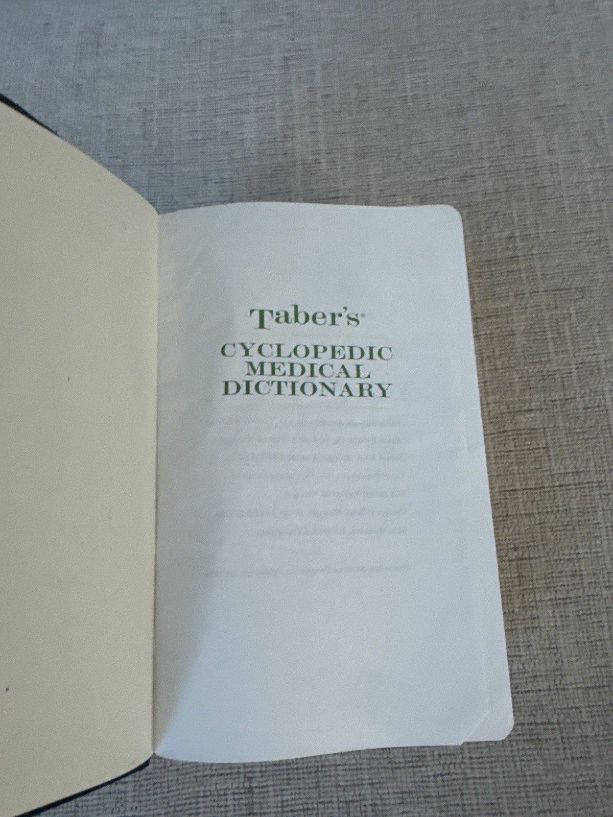 Taber’s Cyclopedic Medical Dictionary 24th Edition New F.A. Davis