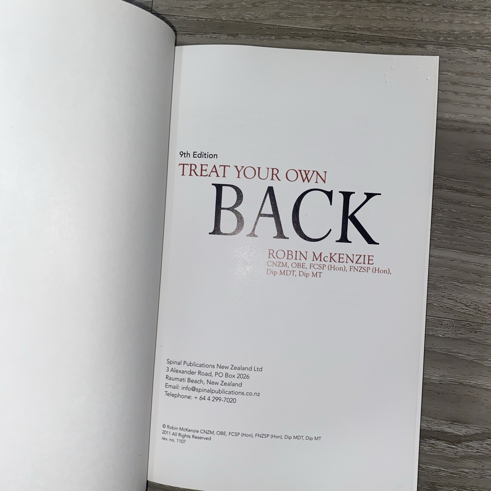 Treat Your Own Back – Paperback By Robin A McKenzie – VERY GOOD