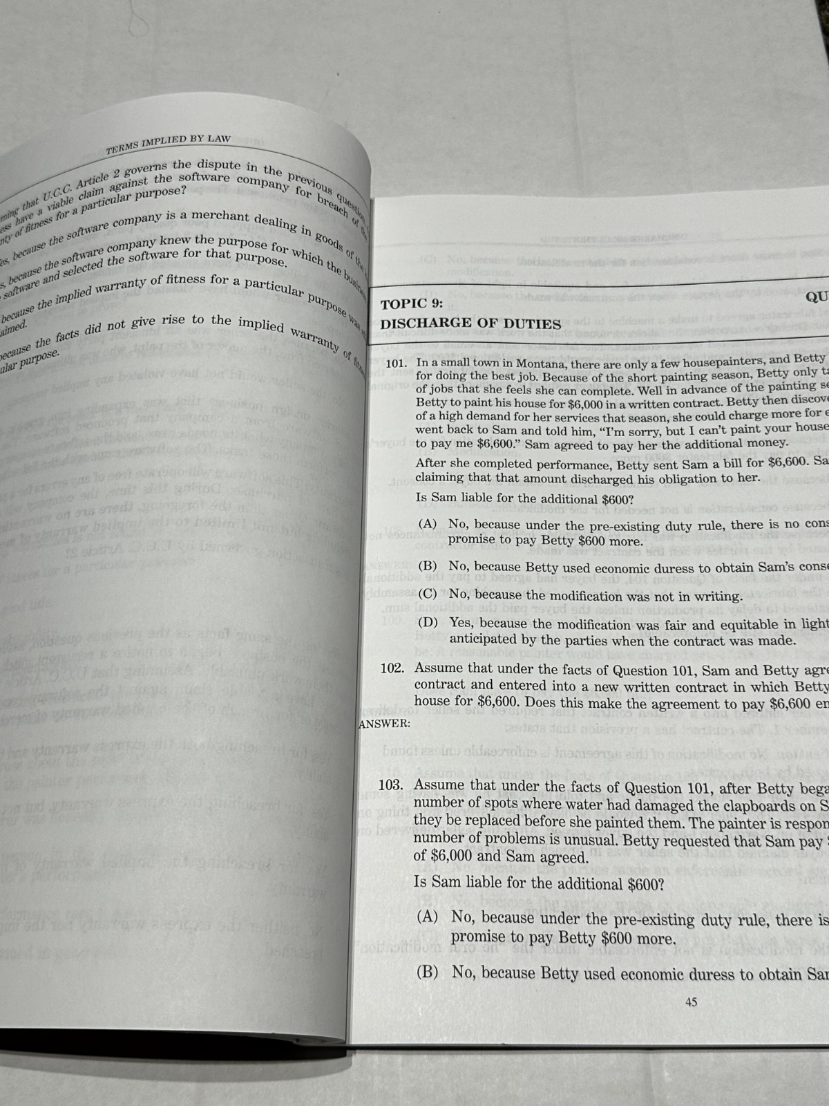 Questions and Answers Ser.: Questions and Answers : Contracts by Scott…