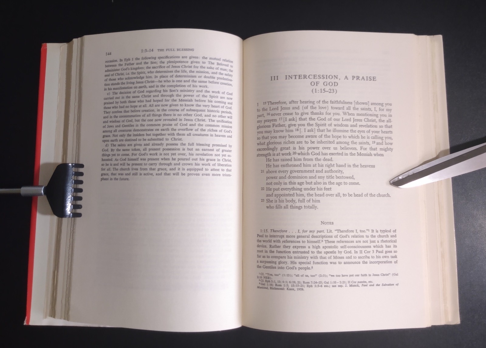 EPHESIANS (1 – 3) – Markus Barth (hc/dj) THE ANCHOR BIBLE (Volume 34) 1st Ed