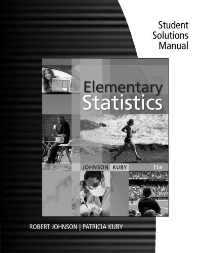 STUDENT SOLUTIONS MANUAL FOR JOHNSON/KUBY’S ELEMENTARY By Robert R. Johnson