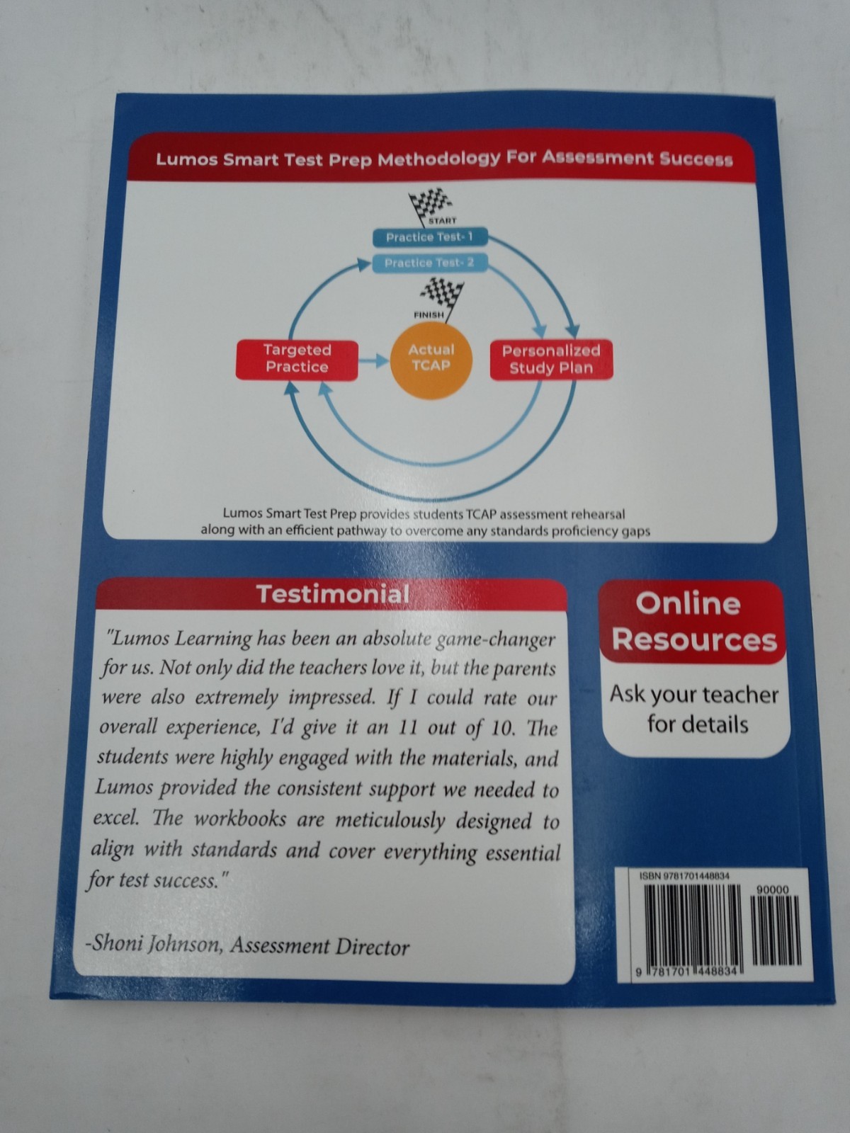 Tennessee English Language Arts Literacy TCAP Practice Student Gr 5 978170144883