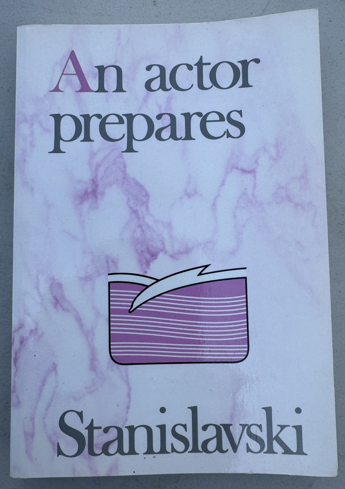 An Actor Prepares by Constantin Stanislavski 1989 First Paperback Printing