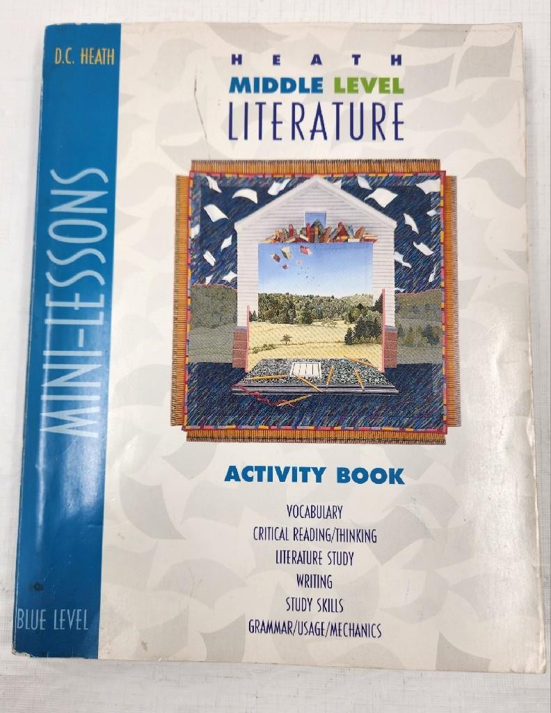 Heath Middle Level Literature Mini-Lessons Blue Level Activity Book