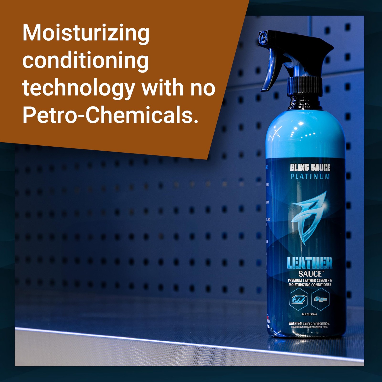 Bling Sauce Platinum Leather Sauce 2 In 1 Cleaner And Conditioner For Interior
