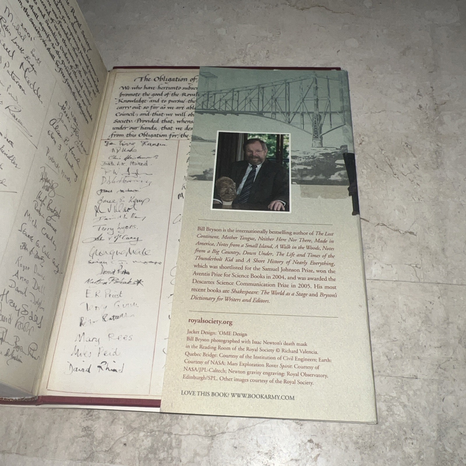SEEING FURTHER Signed by Bill Bryson Hardback Book W/Dust Jacket