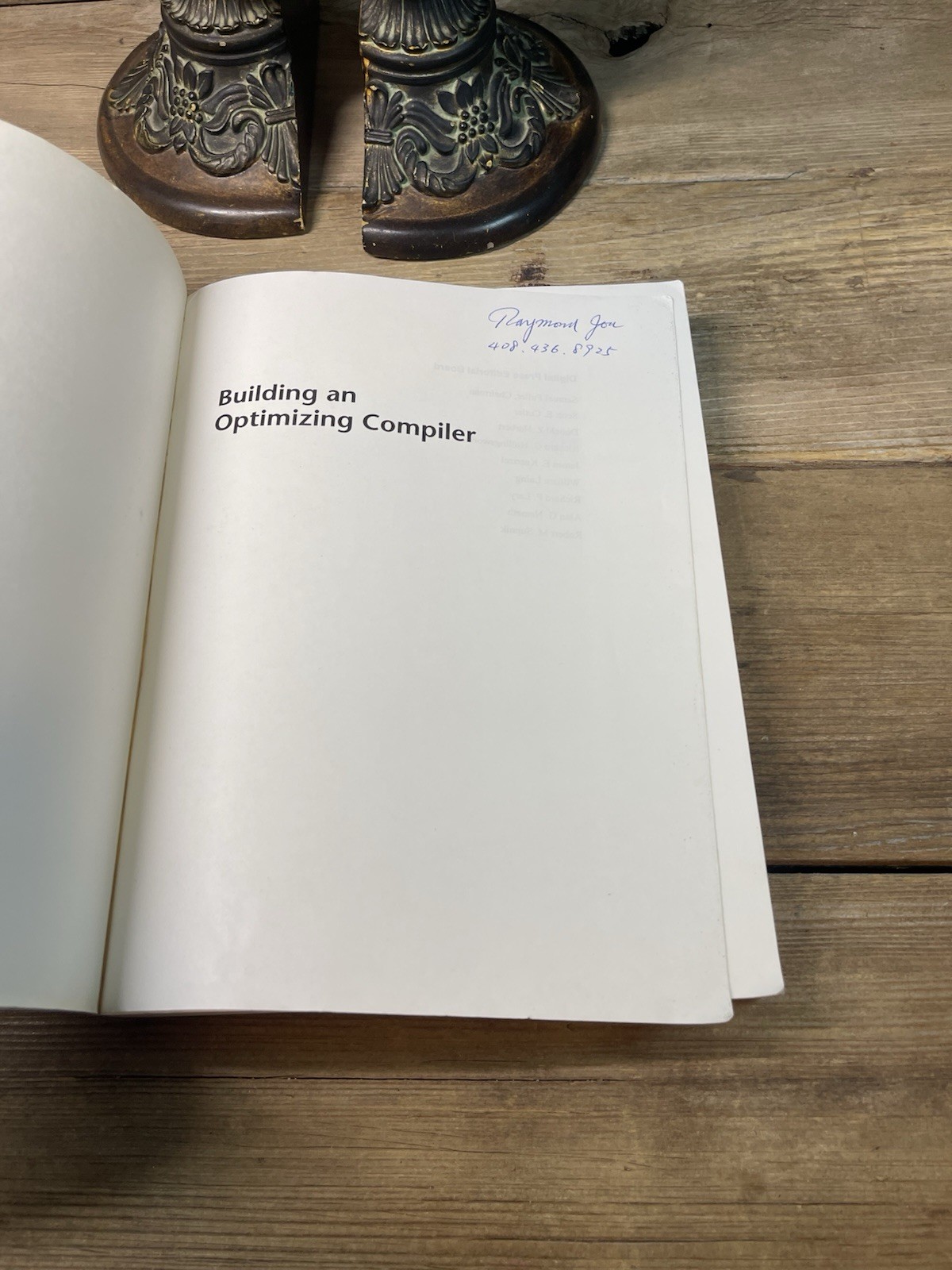 “Building an Optimizing Compiler” C. Robert Morgan (1997, Trade PB) FAST SHIP