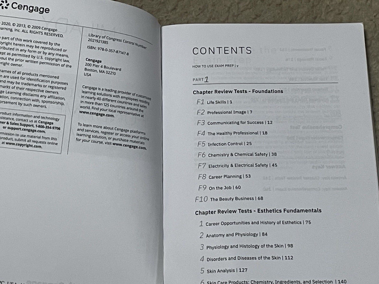Exam Prep for Milady Standard Esthetics, 12th by Milady (2021, Trade Paperback)