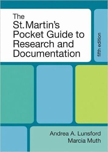 The St. Martin’s Pocket Guide to Research an- spiral-bound, 0312661924, Lunsford