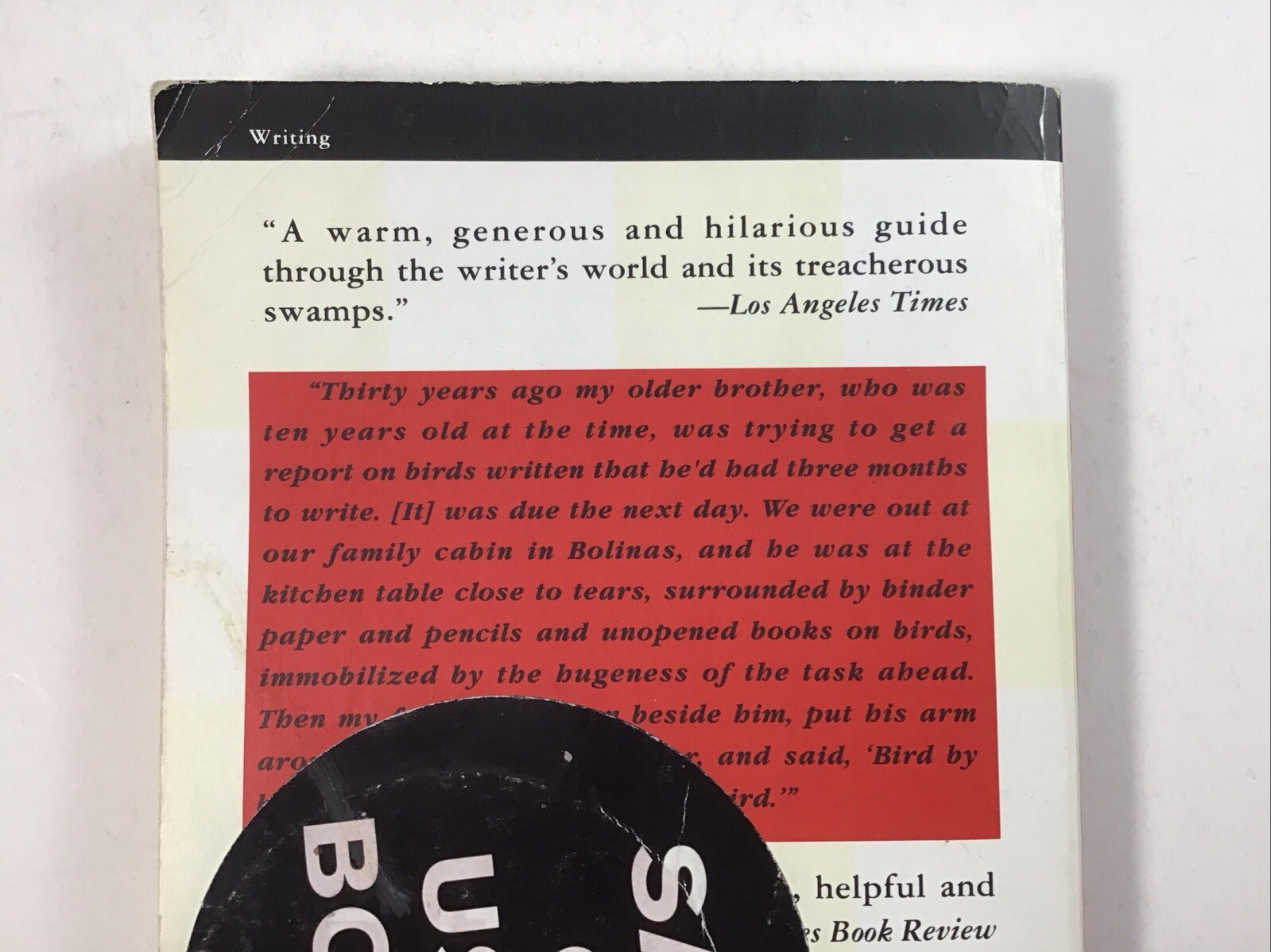 Bird by Bird : Some Instructions on Writing and Life by Anne Lamott 1995 TPB