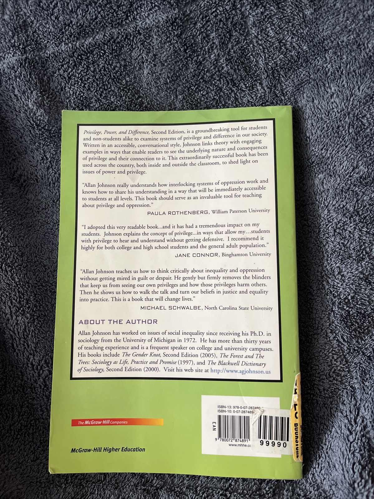 Privilege, Power, and Difference by Allan G. Johnson (2005, Trade Paperback,…