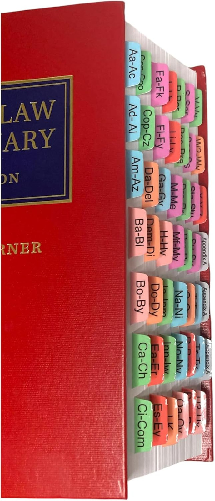 Book Tabs for Black’S Law Dictionary 12Th Edition (Standard Edition). Laminated