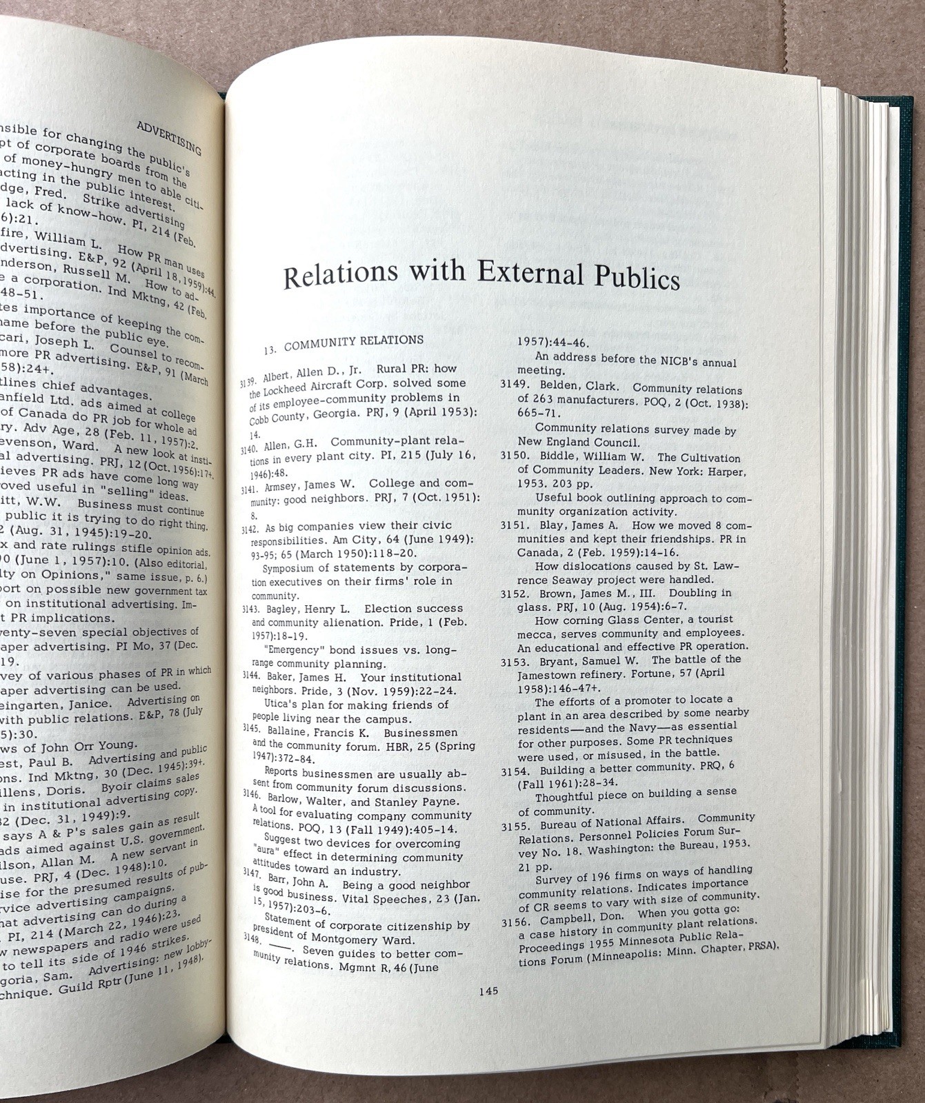 A Public Relations Bibliography 1965 SM Cutlip Journalism History Reference