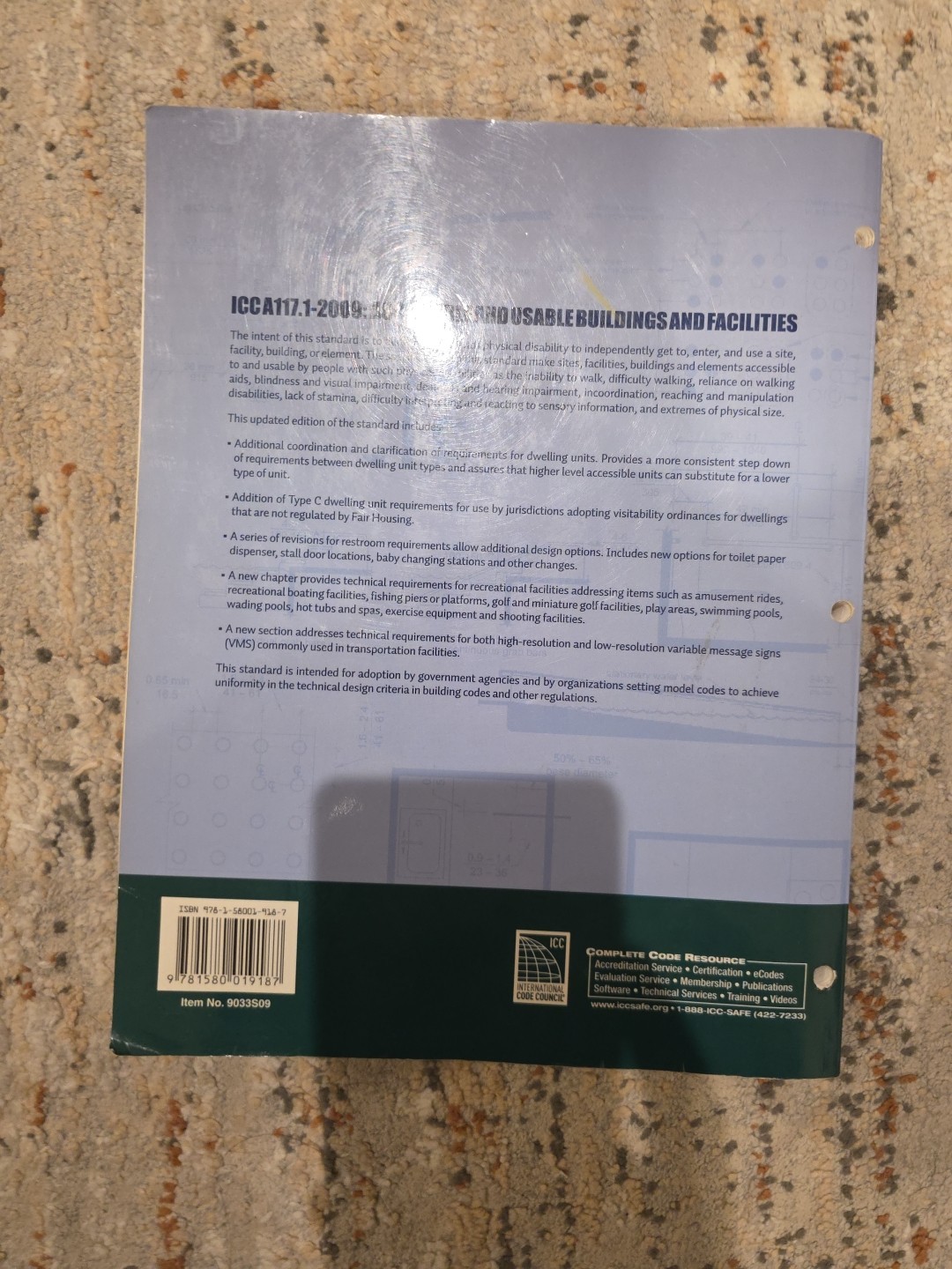International Code Council Ser.: ICC A117. 1 2009 Accessible and Usable…