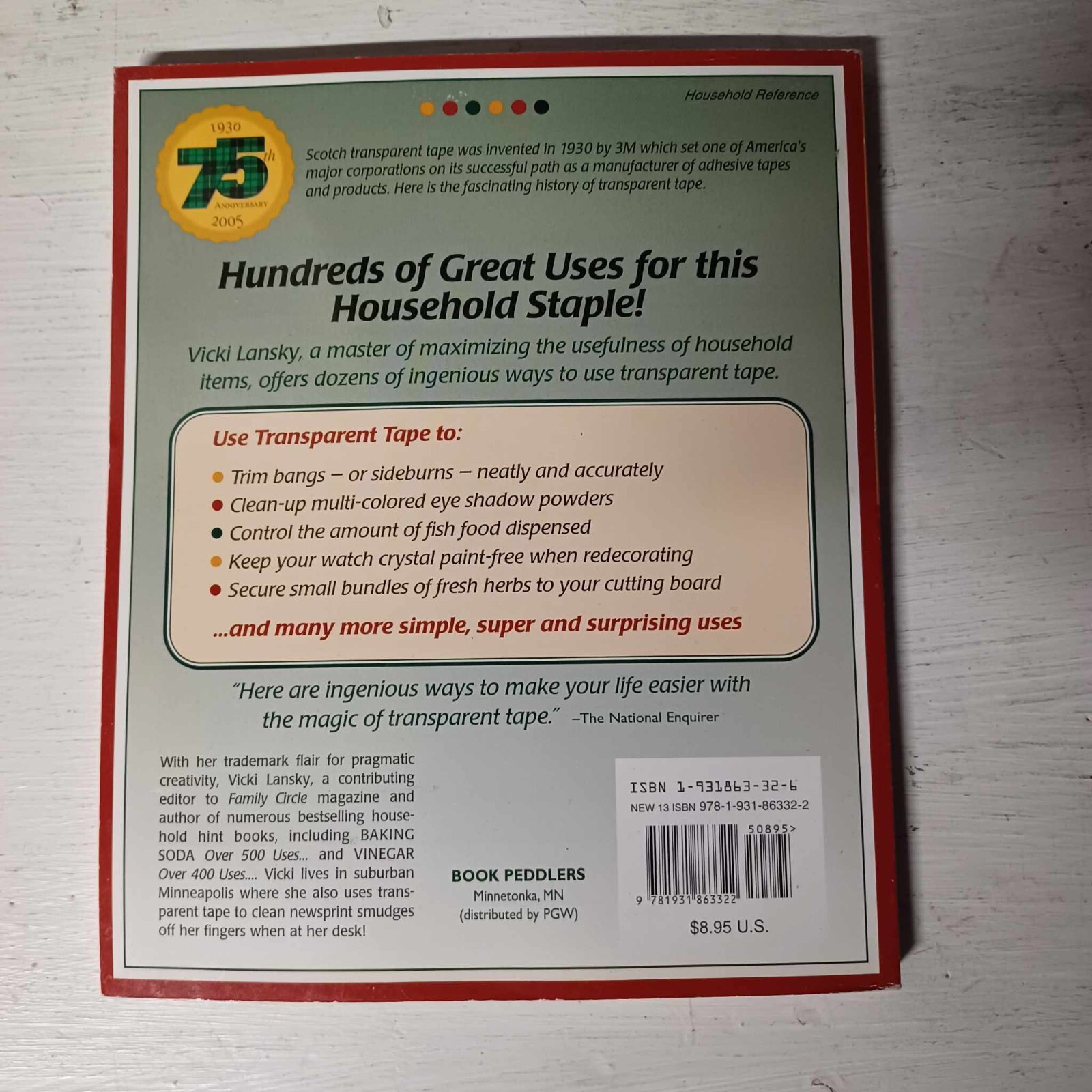 Over 350 Uses Transparent Tape by Vicki Lansky Book Peddlers Paperback