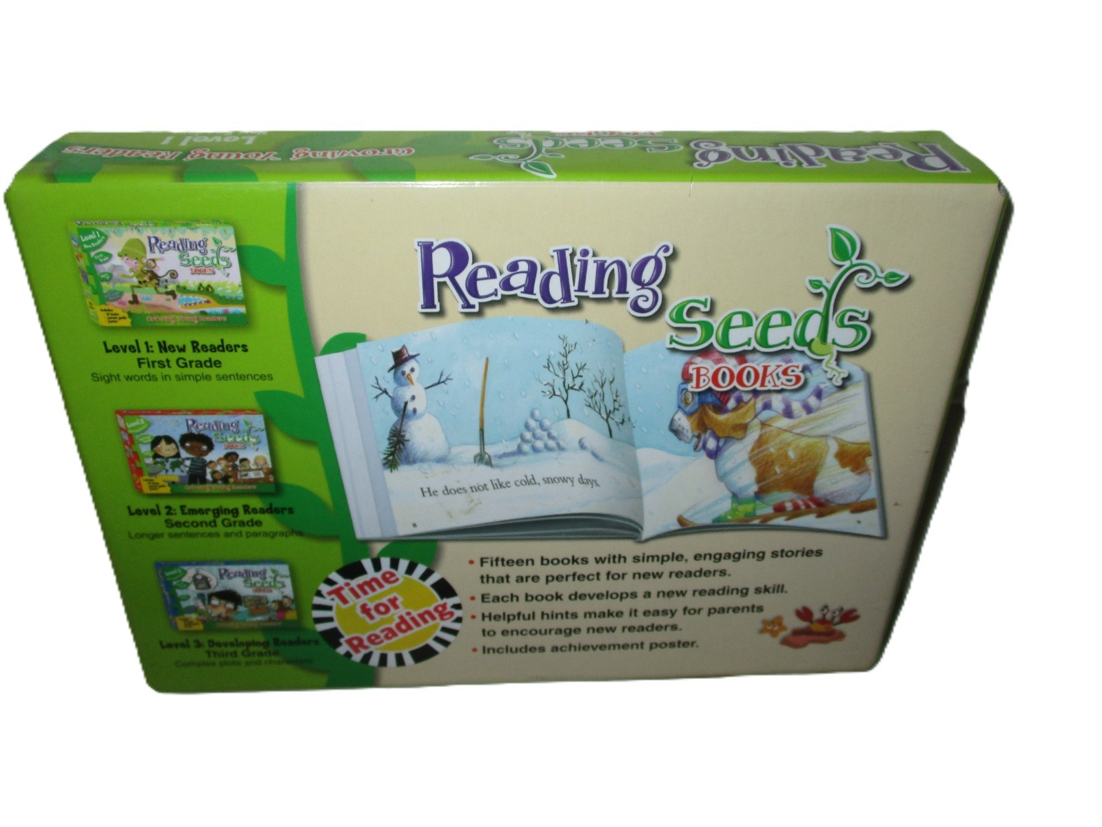 Reading Seeds Books Level New Readers First Grade 5+ (Box Set 15 Books)