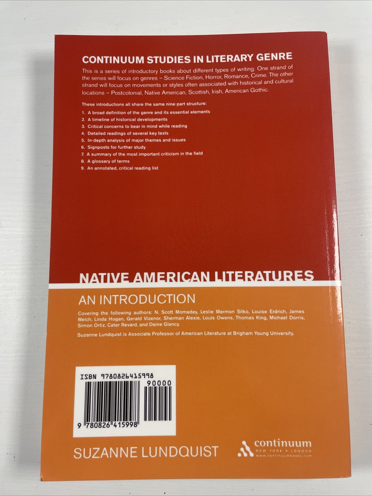 Native American Literatures: An Introduction (Literary Genres), Lundquist, Suzan