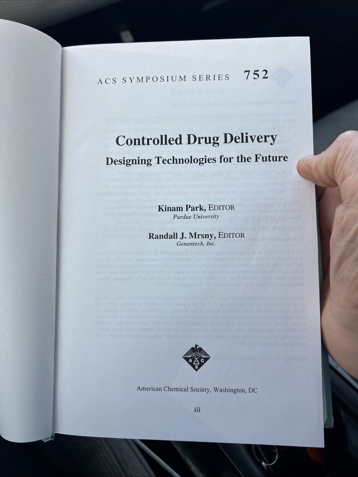 Controlled Drug Delivery: Designing Technologies for the Future (ACS Series 752