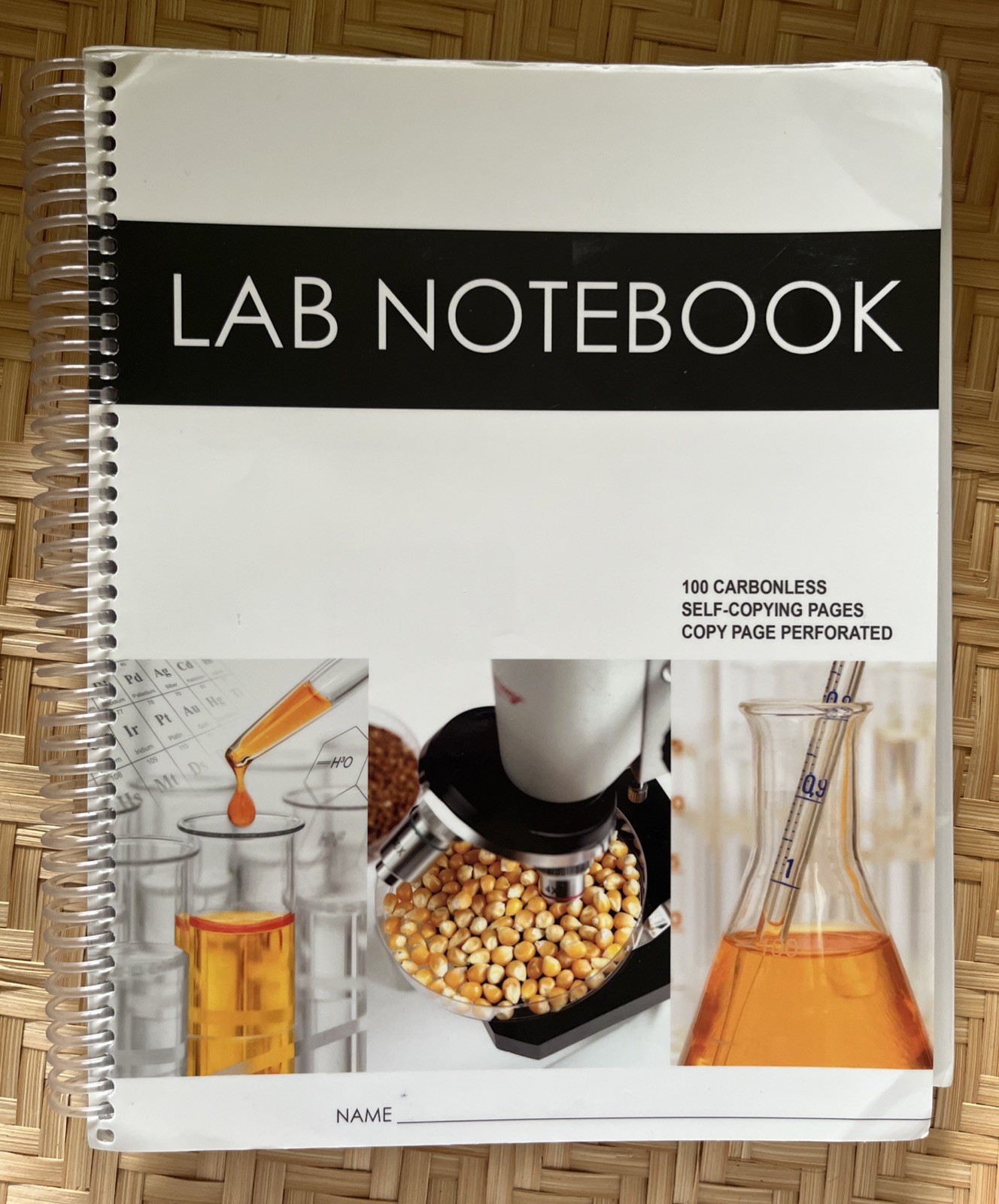 BARBAKAM Lab Notebook 100 Carbonless Pages Spiral Bound Copy Perforated