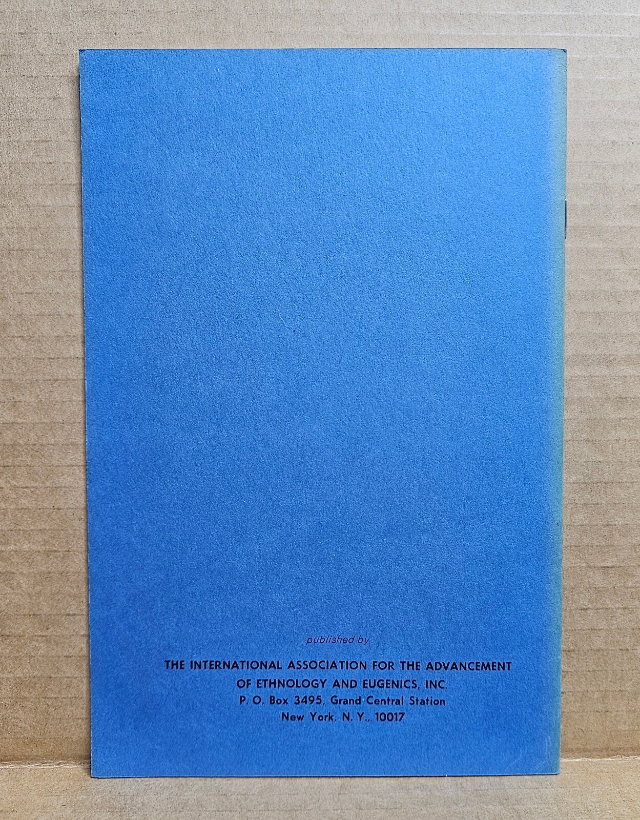 Klineberg’s Chapter on Race & Psychology by Garrett – I.A.A.E.E. Racial Eugenics