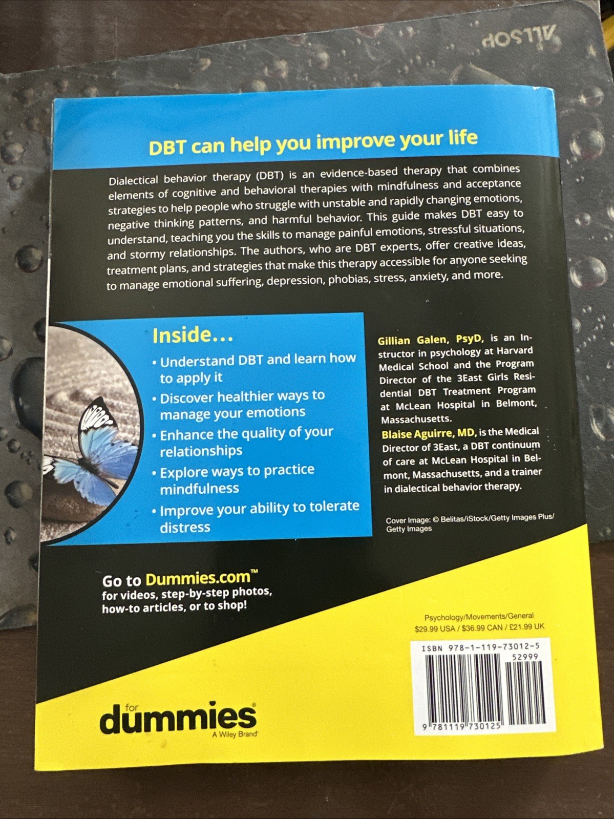 DBT For Dummies – Paperback By Galen, Gillian –