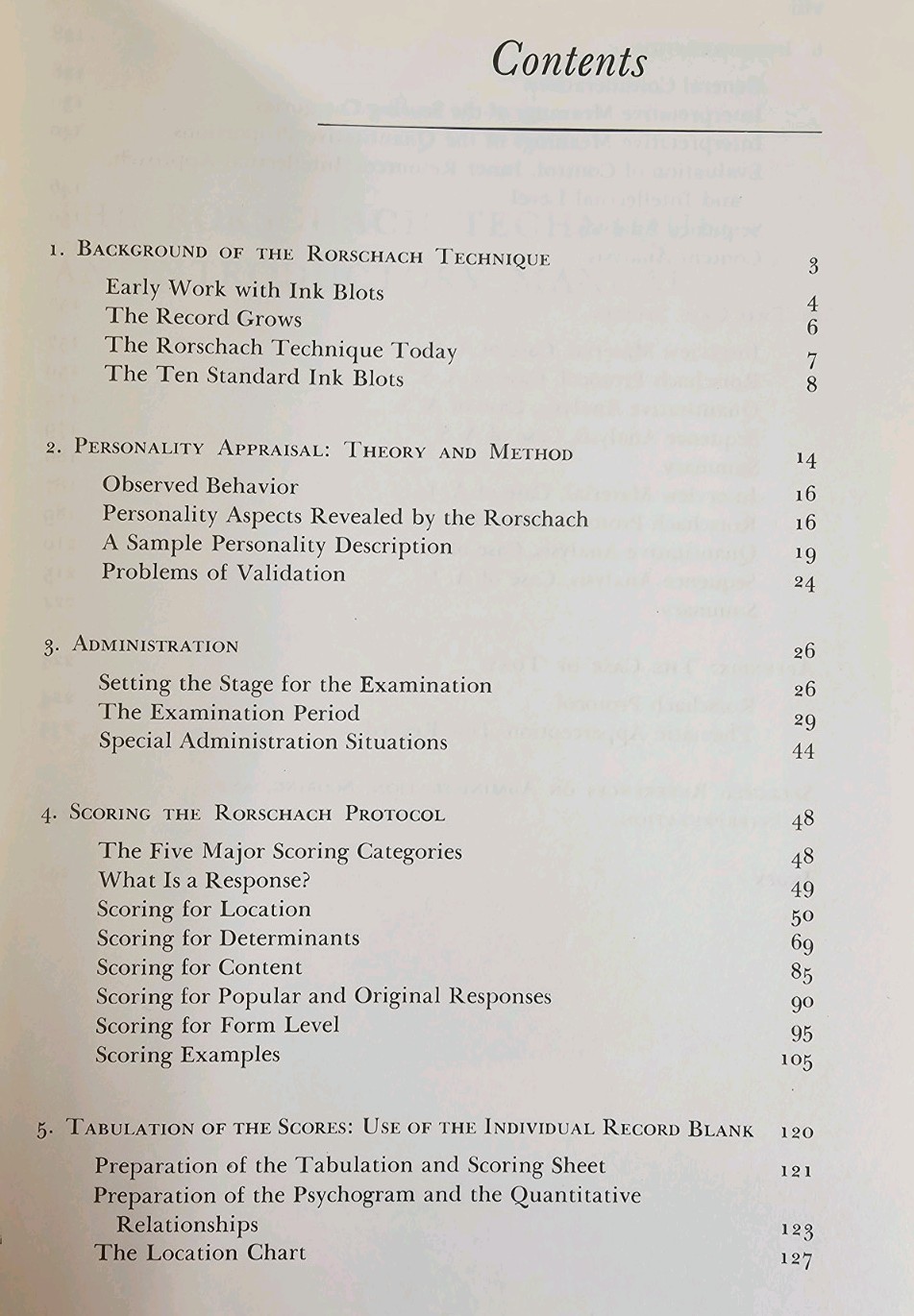 Rorschach Technique : An Introductory Manual (1962, Vintage Hardcover)