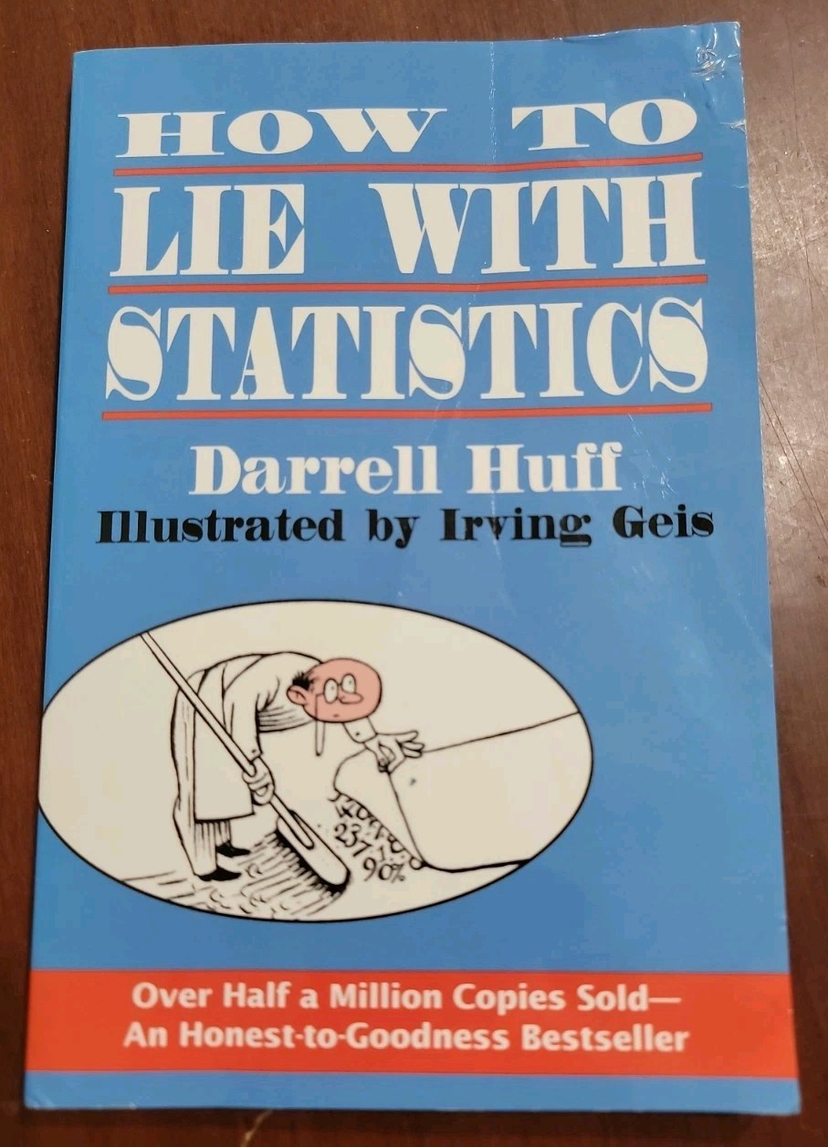 How to Lie with Statistics by Darrell Huff (1993, Trade Paperback)