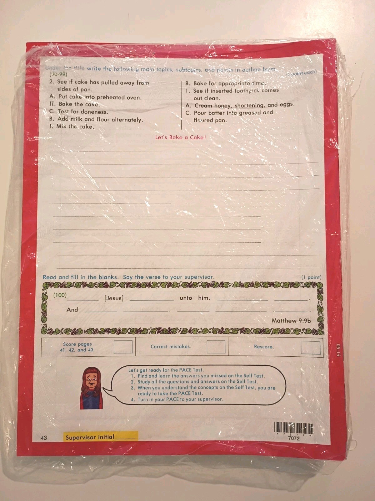 ACE English 6 Paces 1066-1072 + 4 Score Keys NEW Homeschool Curriculum Books