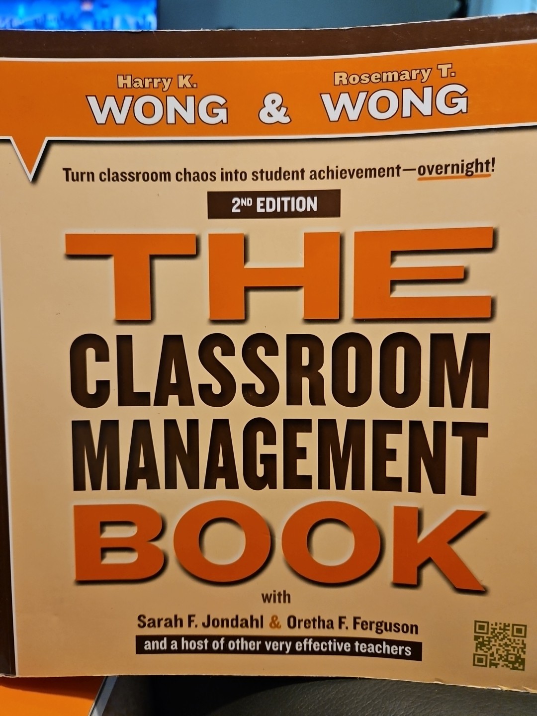 Classroom Management Book by Rosemary T. Wong and Harry K. Wong (2018, Trade…
