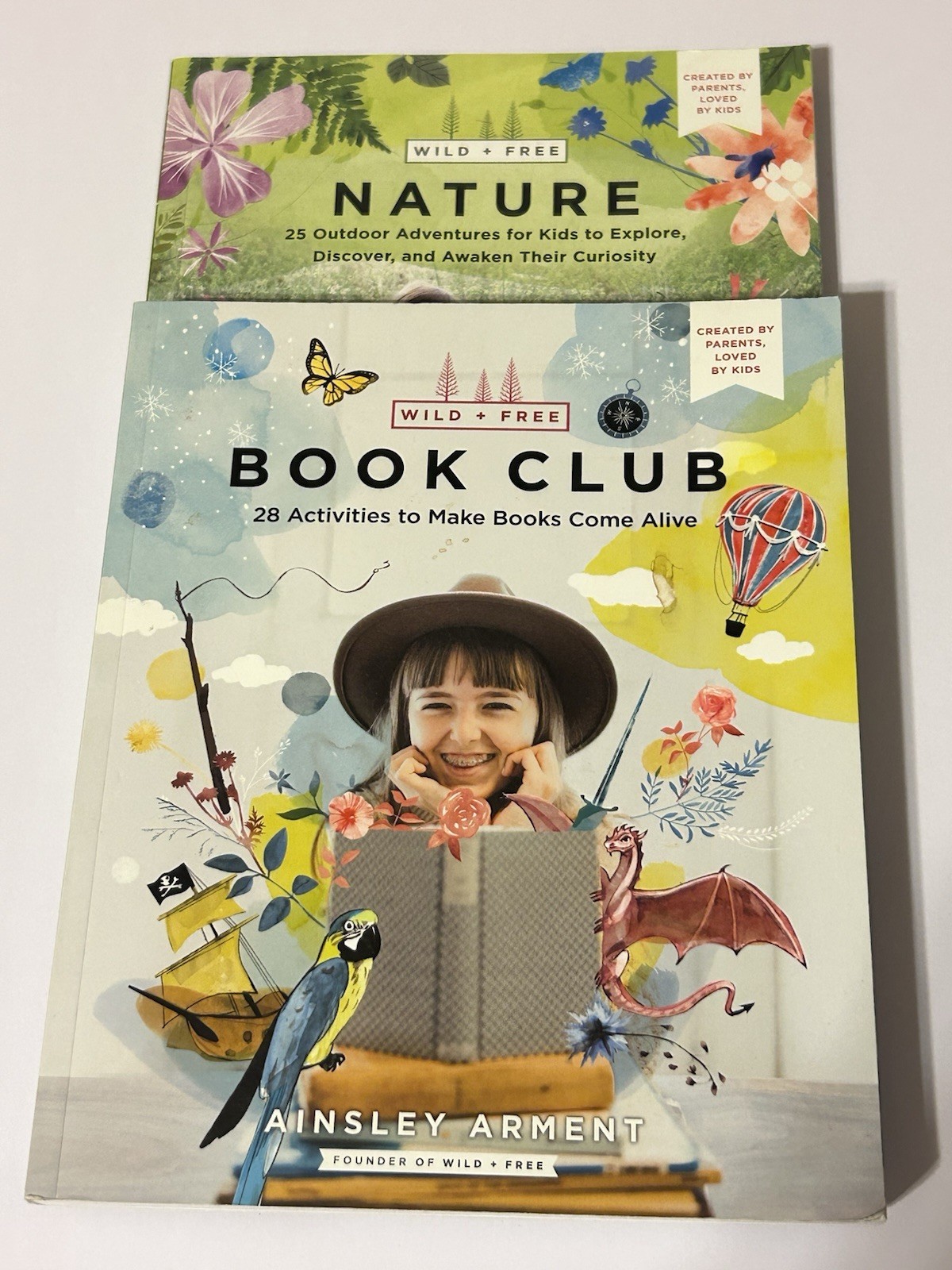 Ainsley Arment Wild + Free Nature & Book Club Activity Books Lot of 2