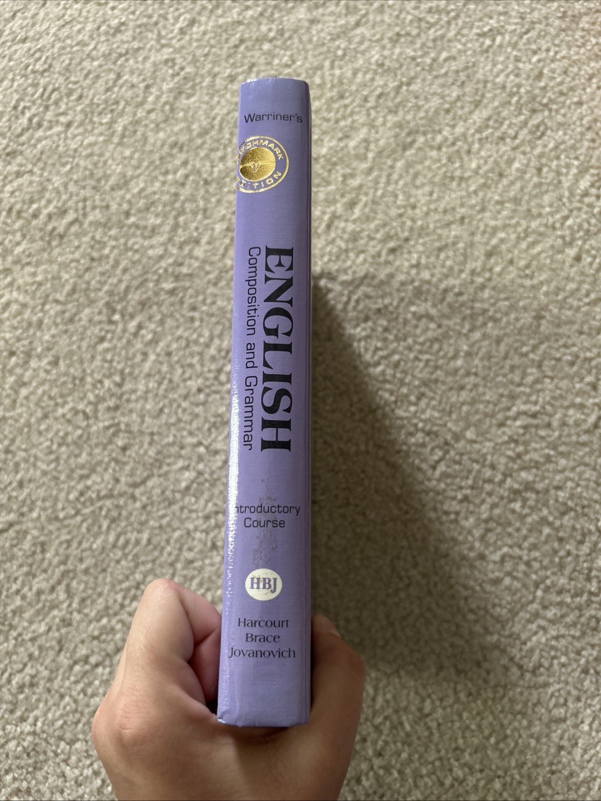 John E. Warriner English Composition and Grammar Introductory Course Benchmark E