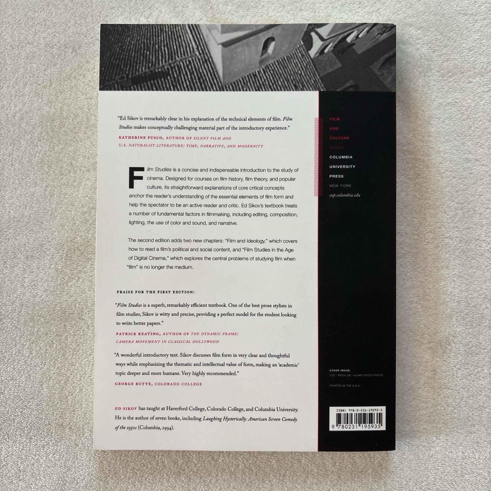Film Studies: An Introduction by Ed Sikov Second Edition
