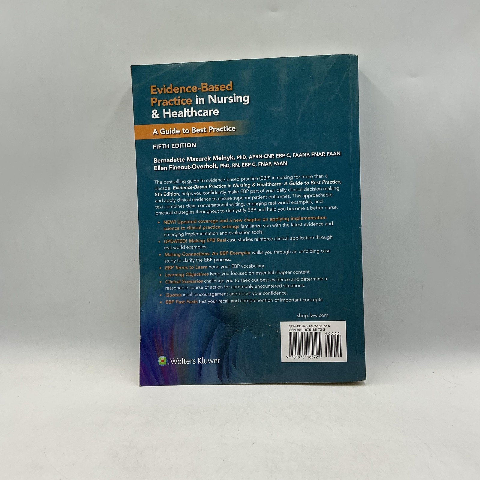 WOLTERS KLUWER EVIDENCE-BASED PRACTICE NURSING & HEALTHCARE MELNYK 2023 NO CODE
