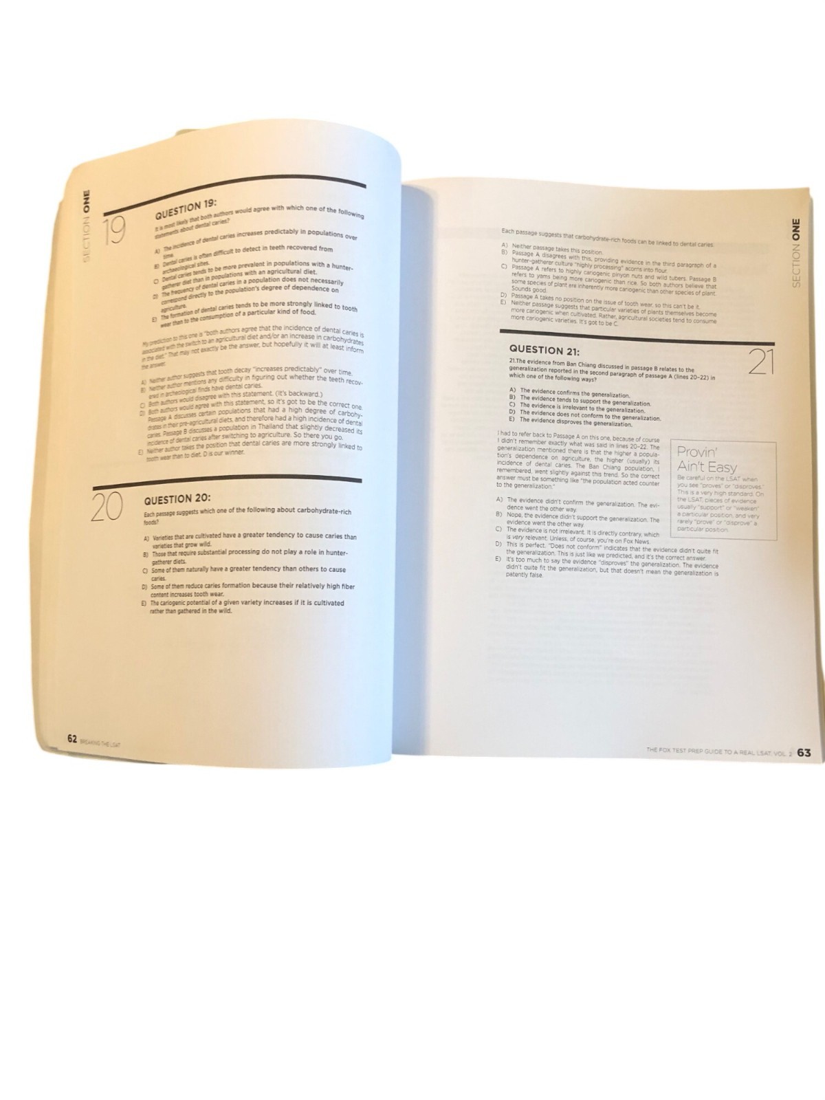 Breaking The LSAT: The Fox Test Prep Guide To A Real LSAT Volume 2 By Nathan Fox
