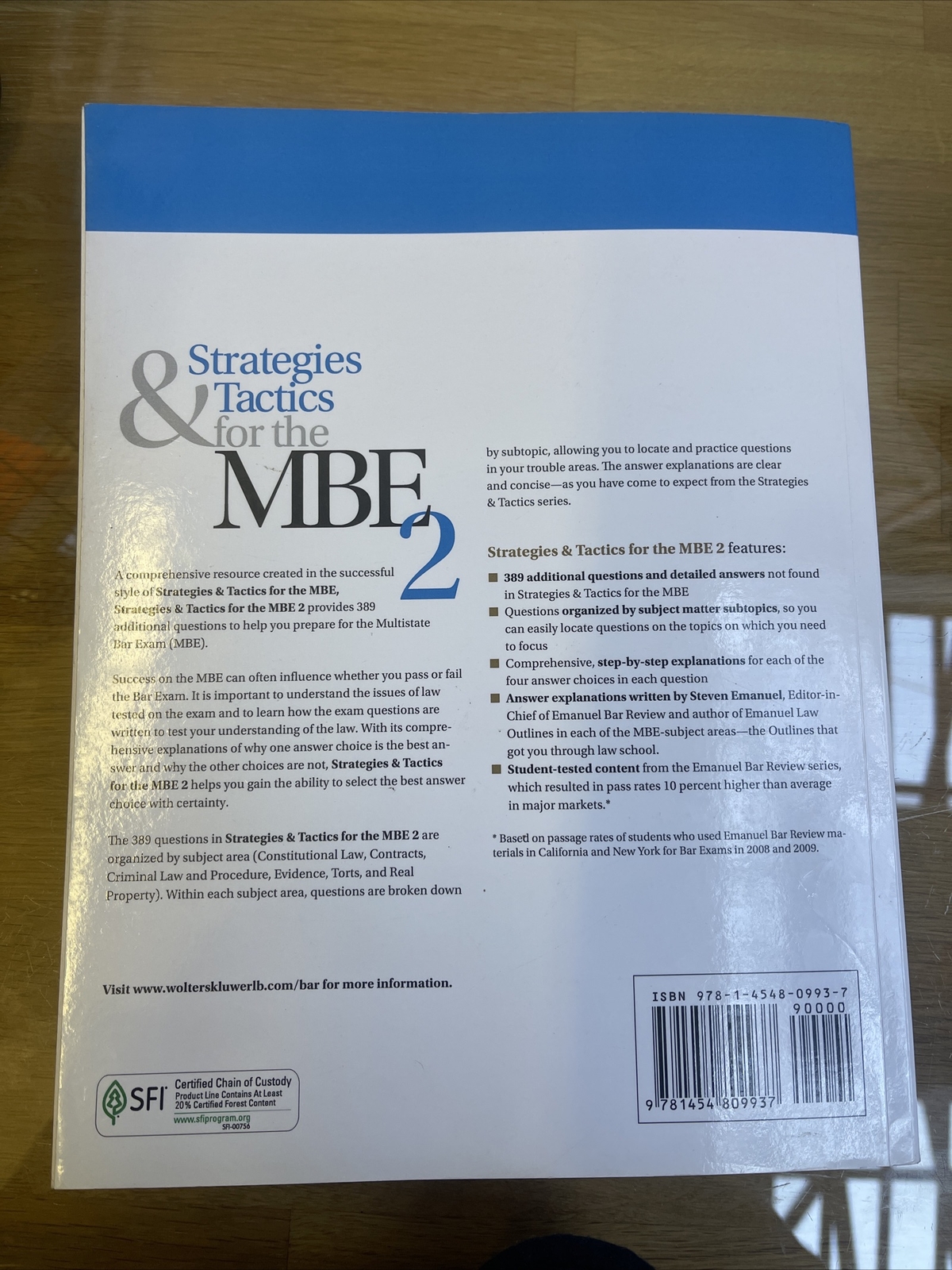 Bar Review Ser.: Strategies and Tactics for the MBE 2 by Steven L. Emanuel…