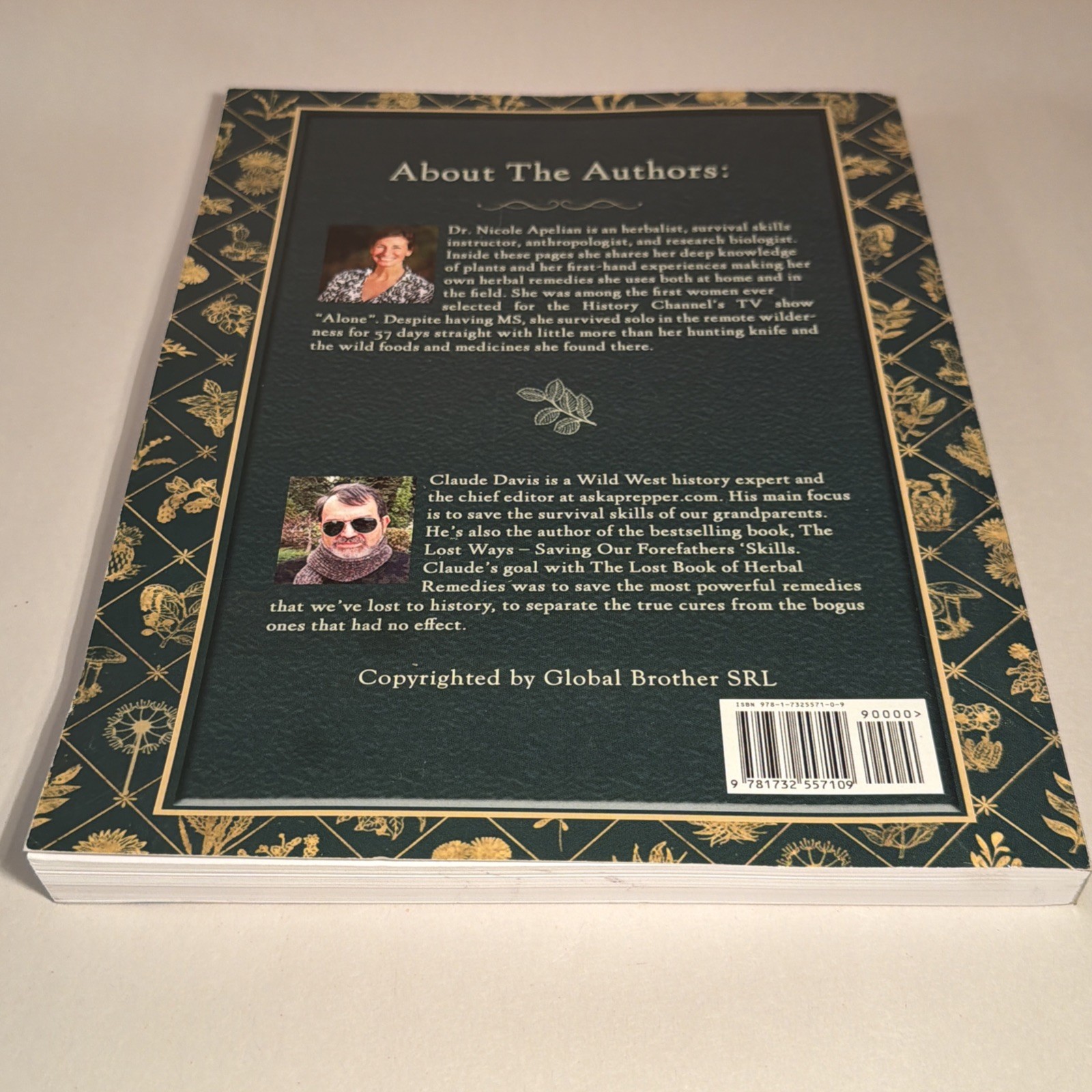 The Lost Book of Herbal Remedies (paperback with color pictures)