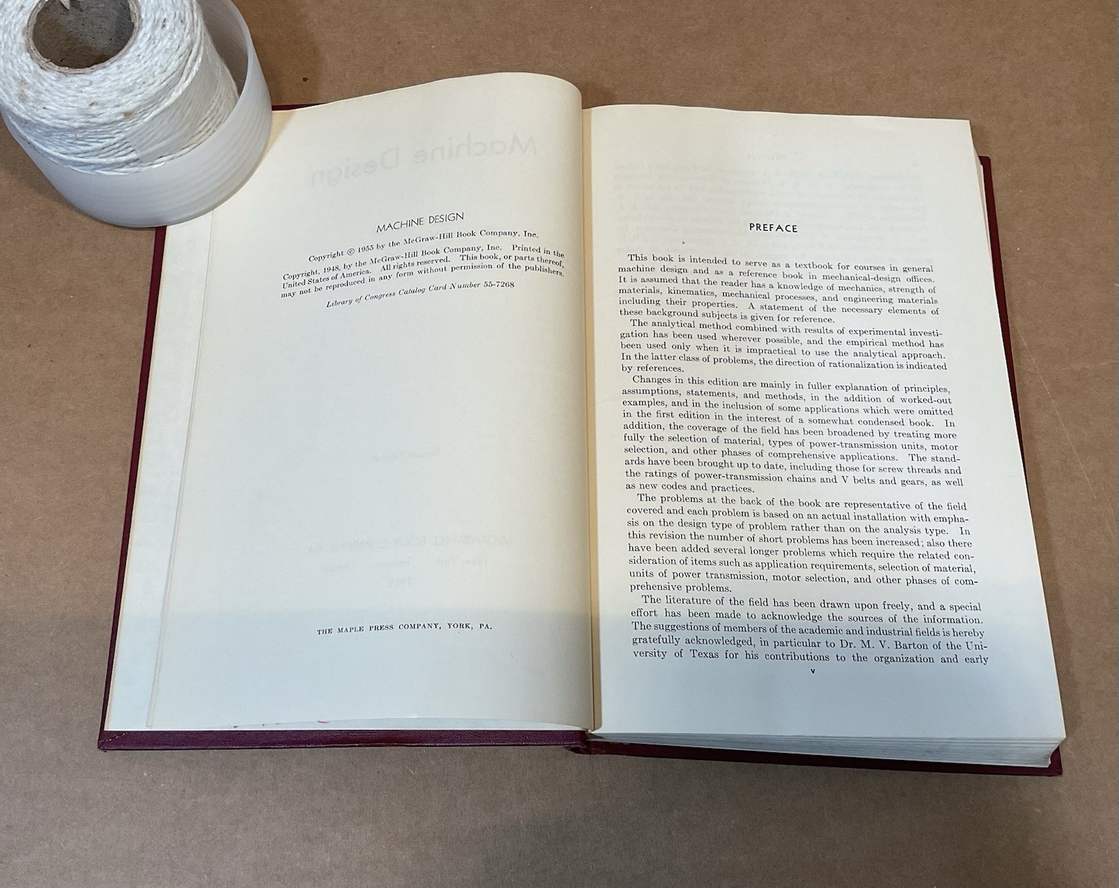 Vintage Machine Design By Paul H. Black Second Edition (1955,Hardcover)