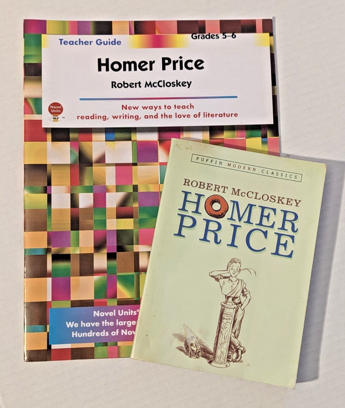 Homer Price by Robert McCloskey NOVEL UNITS Teacher Guide & Book Gr 5-6