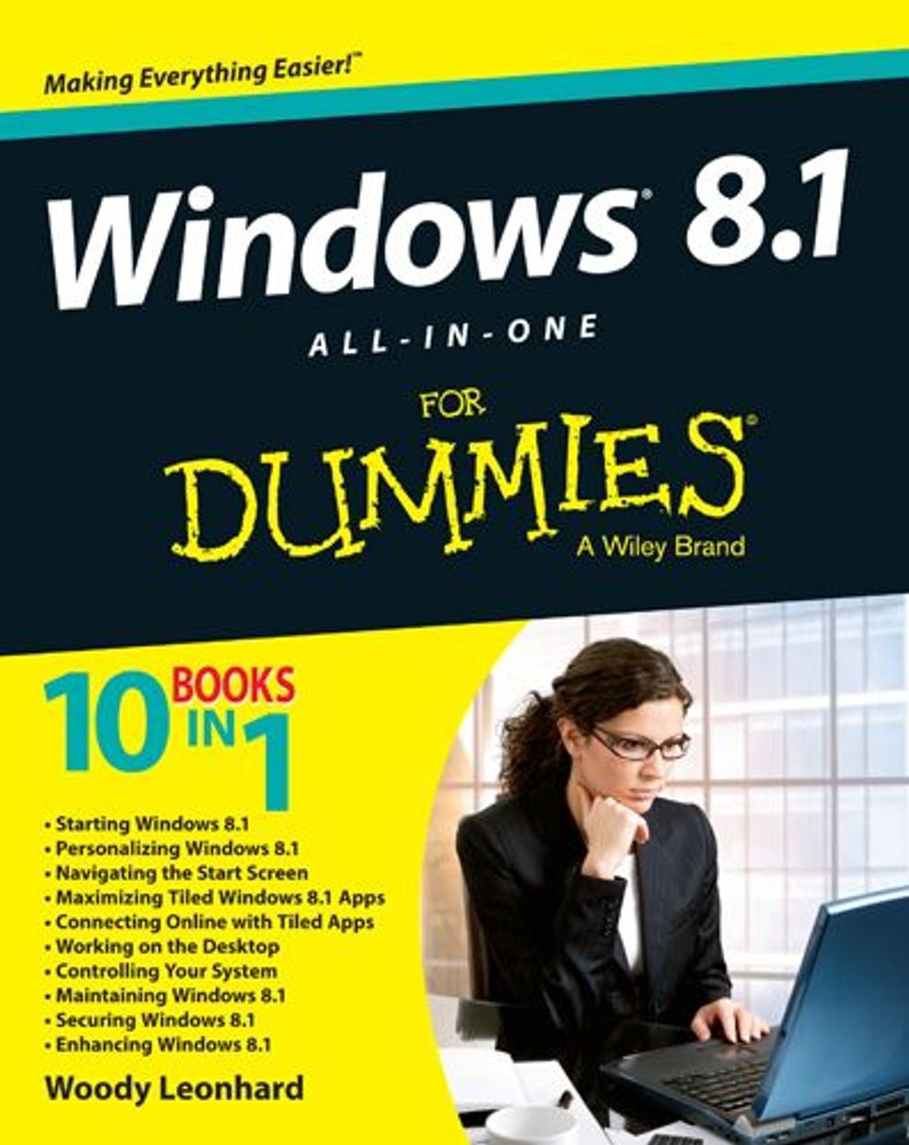 Windows 8.1 All-In-One For Dummies by Woody Leonhard (English) Paperback Book